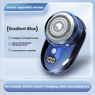 Mini Electric Shaver For Men USB Digital Display Electric Shaver Powerful Beard Shaving Machine Rechargeable Waterproof