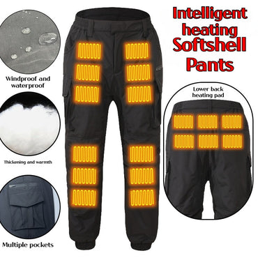 18 Zone Knee Heating for Men Women Winter Thermal Heating Pants Heated Pants Electric Trousers Ski Hunting Hiking Outdoor Work