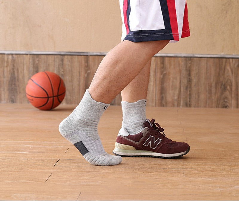 1/3pairs/Lot Men's Socks Compression Stockings Breathable Basketball Sports Cycling running Towel Socks High Elastic Tube Socks