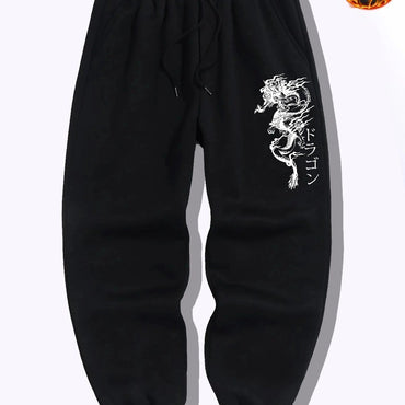 Harajuku hip-hop men's printed pants Y2K Gothic casual leggings sporty fashion streetwear
