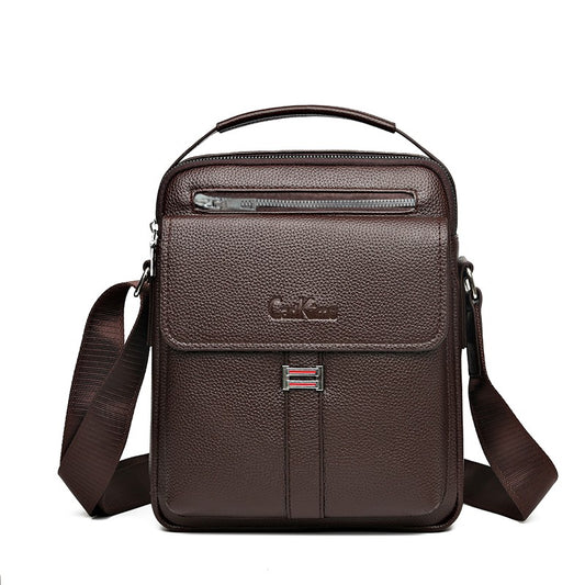 Genuine leather texture men's shoulder bag Crossbody bag Business bag men's bag large capacity computer handbag conference bag