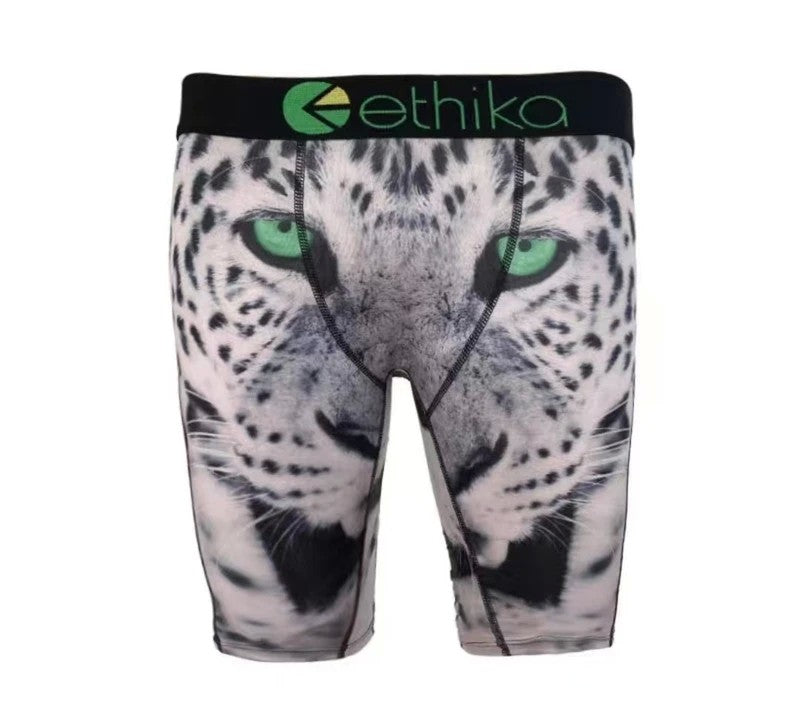 ETHIKA Sexy Fashion Print Men Underwear Boxer Cueca Male Panties Lingerie Man Underpants Panty Boxers Briefs Mens Shorts S-XXXL