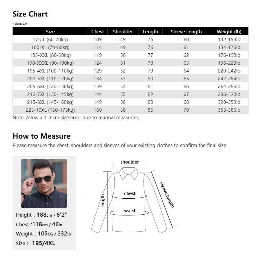 Men Shirt Denim Oversize 6XL 7XL 8XL 10XL Plus Size Fashion Casual Cowboy Blue Pockets Loose Long Sleeve Cotton High Quality