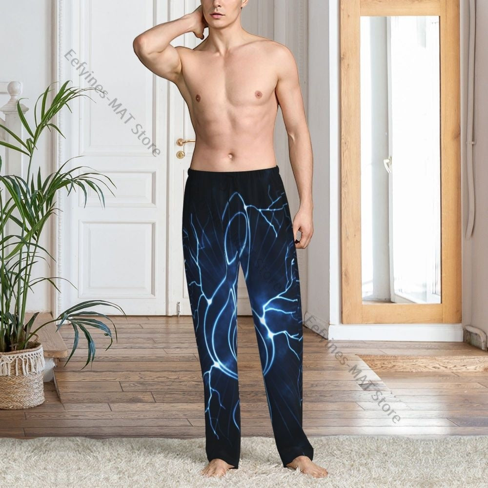 Cute Hedgehog Mens Pajamas Pyjamas Pants Lounge Pants Sleep Bottoms