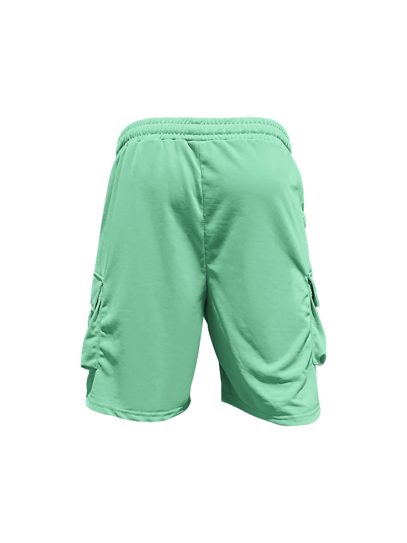 Summer new men's round neck short sleeve T-shirt shirt shorts two-piece suit loose large size ice