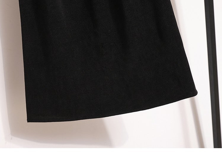 Women's New Style High-Waist Plus Size Skirts Elastic Waist Solid Wrap Buttocks Autumn Winter 2025 Versatile Straight Leg Skirt