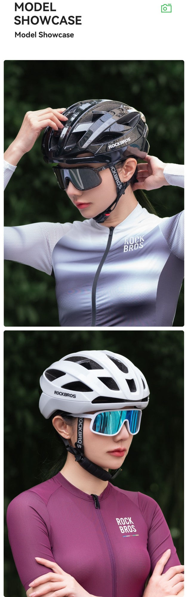 Capacete de Ciclismo ROCKBROS Leve Respirável Antibacteriano Integrado Ajustável com Fivela Magnética Capacete de Segurança