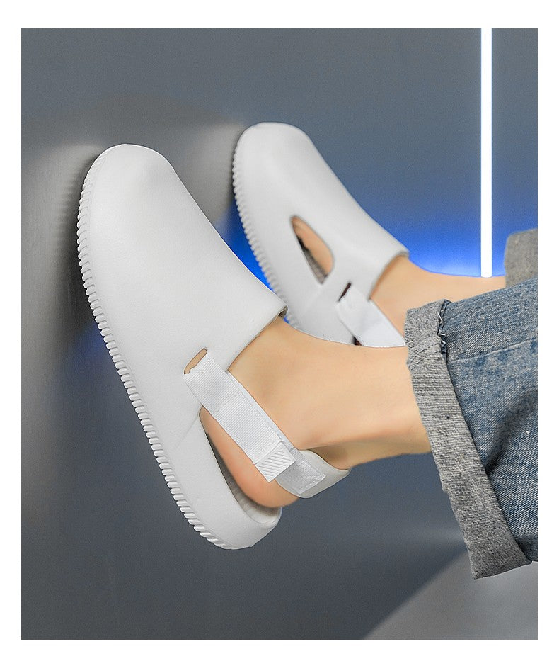 Men's casual hole shoes summer new EVA breathable soft soled sandals outdoor waterproof beach shoes youth fashion Joker slippers