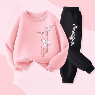 Autumn Baby Boy Clothes Fashion Printed T-shirts and Pants 2 Pieces Set Children Girls Casual Top Bottom Outfits Tracksuits