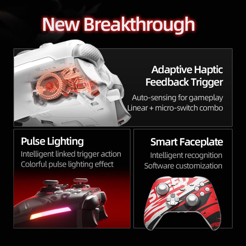 Beitong Kunpeng 70 Elite: AI-Enhanced Wireless Controller with Adaptive Triggers for Switch 2, PC, Mobile & Teams