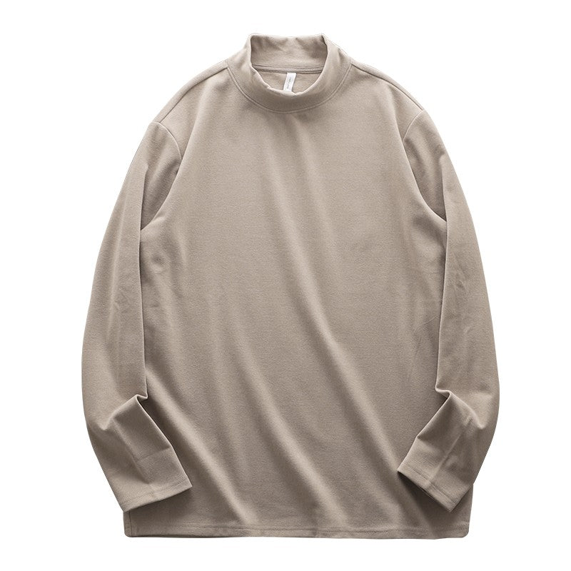 DUKEEN Dralon Mock-Neck Undershirts for Men Winter Long-Sleeve Warm Solid Color Thermal Underwear Top Heavyweight Men's Clothing
