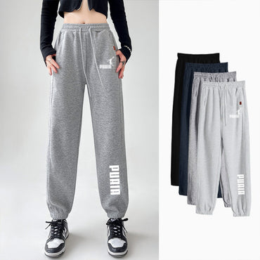 Exercise suits men. Outdoor sports casual 2026 sports pants, with elastic waistband design, loose and comfortable straight-cut p
