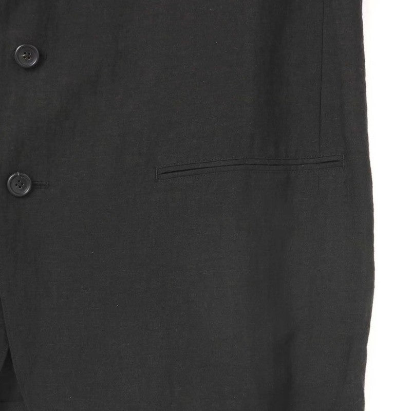 WVGA Spring Autumn New Man Tide Yamamoto Trendy Linen Blazer Niche Chic Casual Turn-Down Collar Long Sleeve Suit Coat Ins W13673