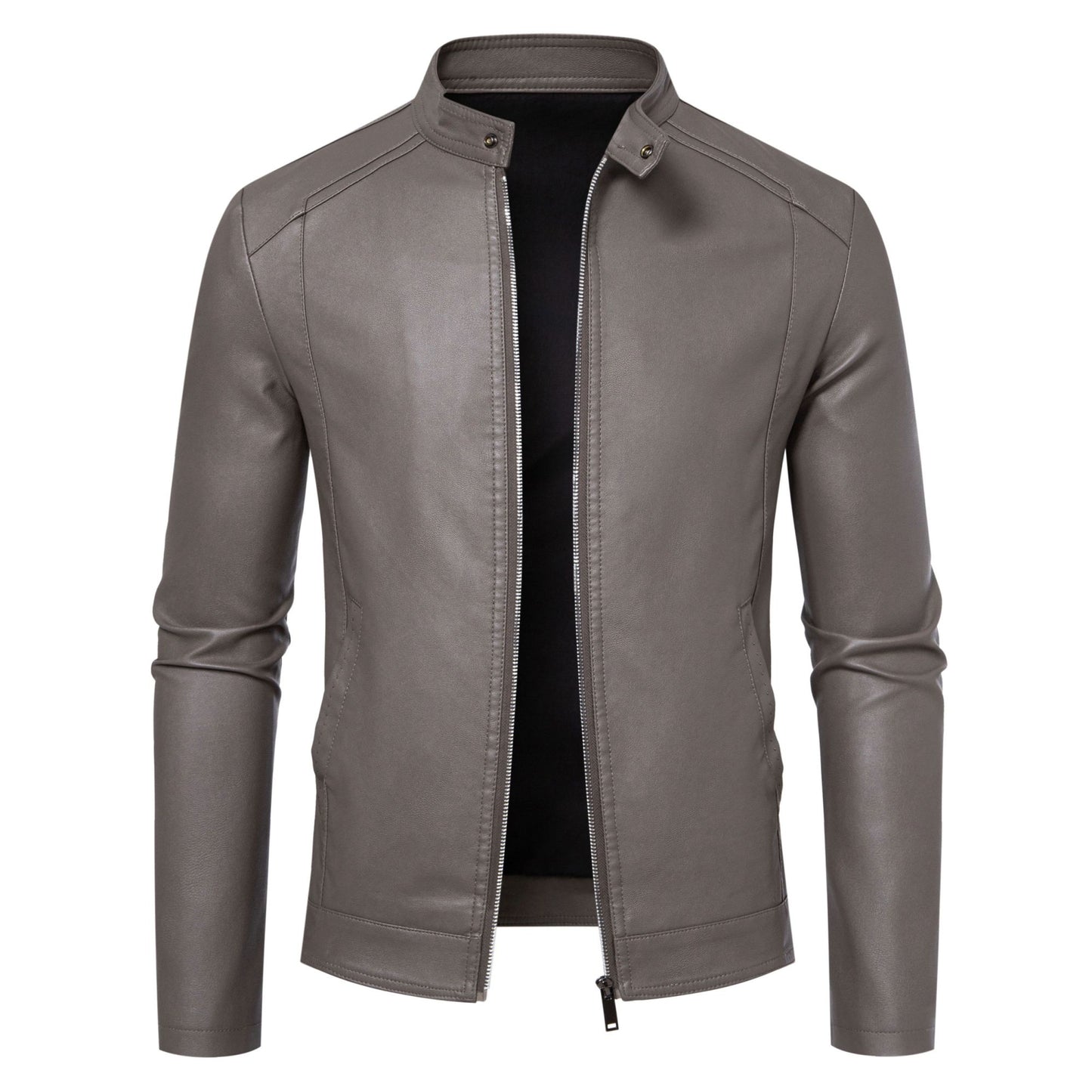 Mens PU Leather Jacket Men's Jackets Autumn Winter Warm Black Outdoor Outwear Coats 5XL Plus Szie ?????????? ???????