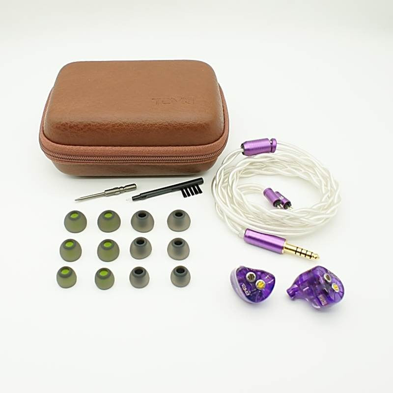 TANSIO MIRAI TSMR SHOCK 2DD + 4BA + 2 Bone Conduction Driver Hybrid HiFi Audiophile IEM In-ear Earphone with 2 Tuning Knobs
