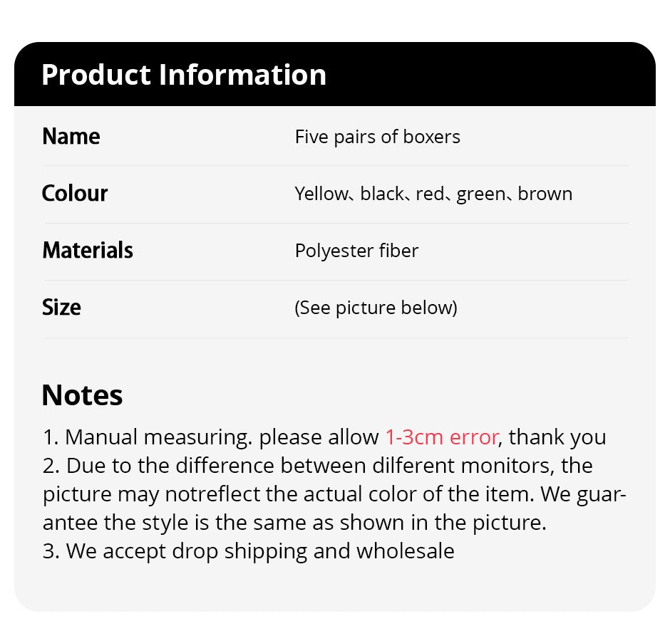 4/5/6/10 Piece Pack Men's Fashion Printed Pants with Various Combinations Plus Size Sports Comfortable Adolescent Boxer Pants