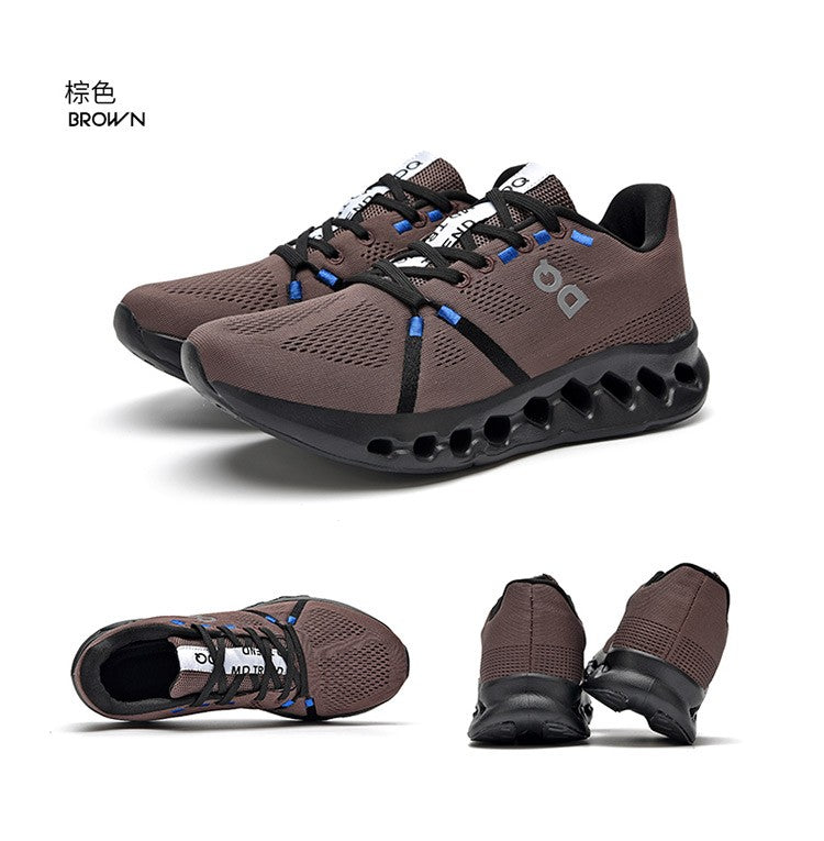 Tênis Masculino com Fivela Giratória, Sapatos Esportivos Leves de Primavera, Casuais, Respiráveis, para Corrida, Versáteis, Estilo Daddy Shoes