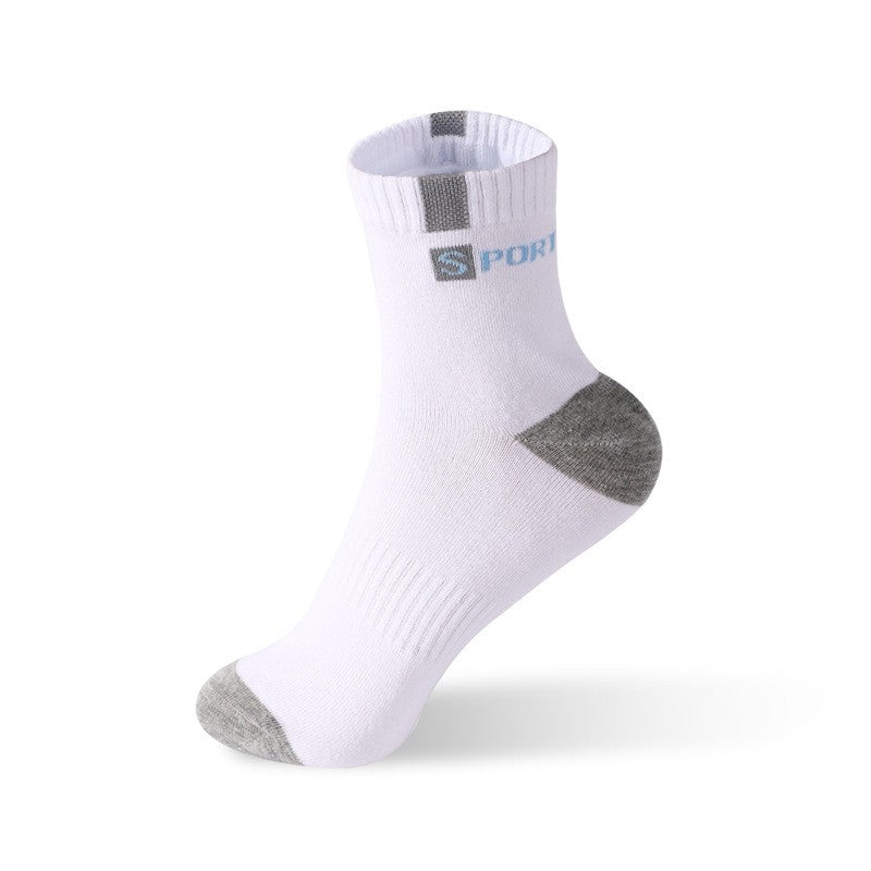 5 Pairs Size 37-43 Men Bamboo Fiber Autumn Winter Men Socks Breathable Cotton Sports Sock Breathable Deodorant Business Socks