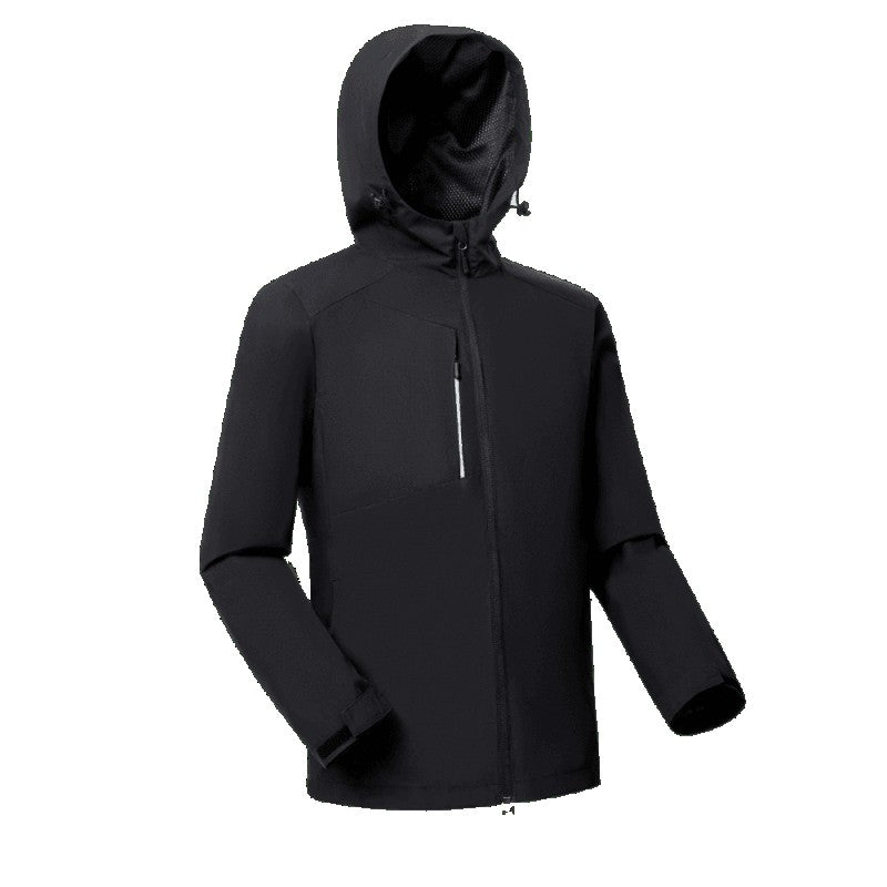 Casual jacket hooded jacket cardigan custom printable embroidered logo men's and women's outdoor windbreakers workwear