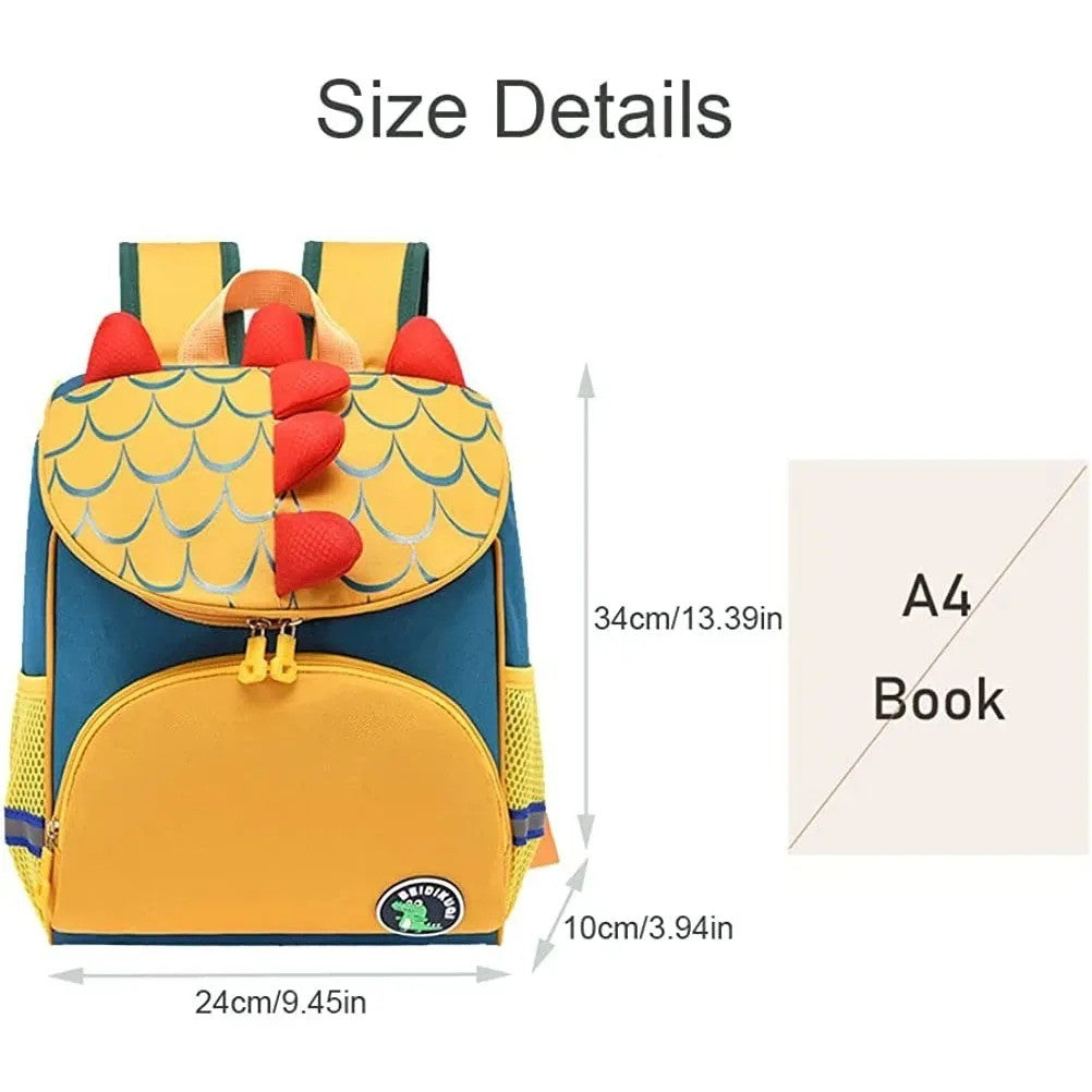 Mochila Escolar Personalizada com Nome para Creche - Mochila Bordada de Dinossauro de Desenho Animado Fofo para Meninos e Meninas, Criança com Nome Personalizado