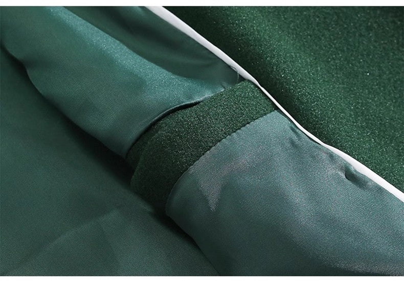 Mauroicardi Autumn Winter Long Warm Oversized Soft Dark Green Black Woolen Coat Men Loose Casual Korean Wool Blends Overcoat