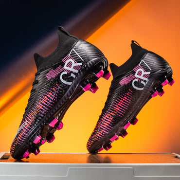 New Men's and Women's Football Cleats Firm Ground Outdoor Professional Football Shoes Lightweight Sports Sneaker Rugby Boots