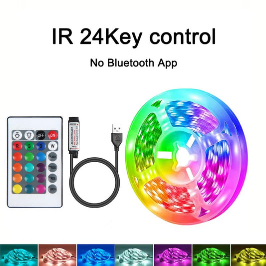 RGB Led Strip Lights 5m 10m 20m 30m Led Room Light with APP Control Flexible Ribbon Luces Led Tape for Room Bedroom Decoration