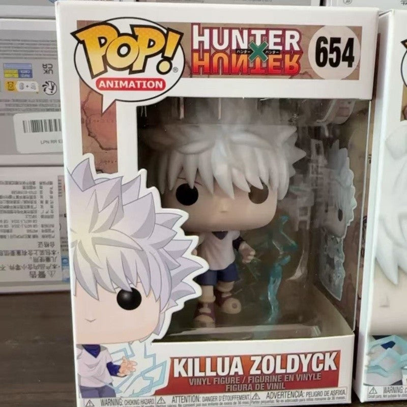 Hunter X Hunter Funko Pop Action Doll Model Anime Killua Zoldyck Kite Bisky Netero Sculpture Dolls Limited Edition Model Toys