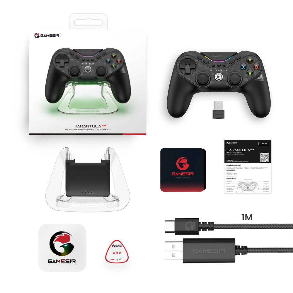 GameSir Tarantula Pro Switch 2 Controller Wireless Gamepad with 9 Mappable Buttons 6-Axis Gyroscope Hall Effect Triggers and NFC
