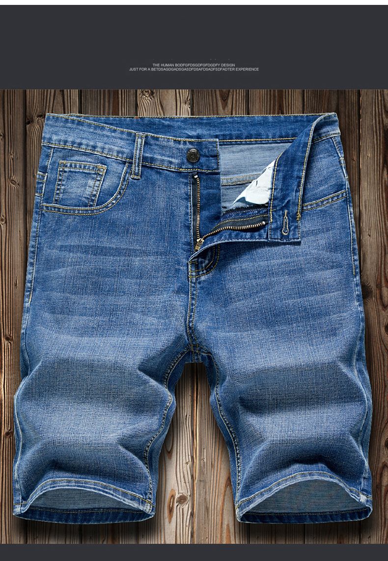 4 Model Classic Style Men's Slim Denim shorts Summer New Business Fashion Thin Stretch Short Casual Pants Male