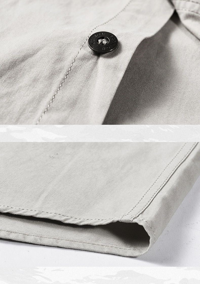 New Men's Spring Multi-pocket Military Tactical Shirts Male Autumn Breathable Blouse Long Sleeve Working Camisa Cargo Shirts