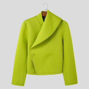 Stylish Casual Style Tops INCERUN New Men Deconstruction Design Solid Loose Jackets Handsome Male Long Sleeved Jackets Coat 2025