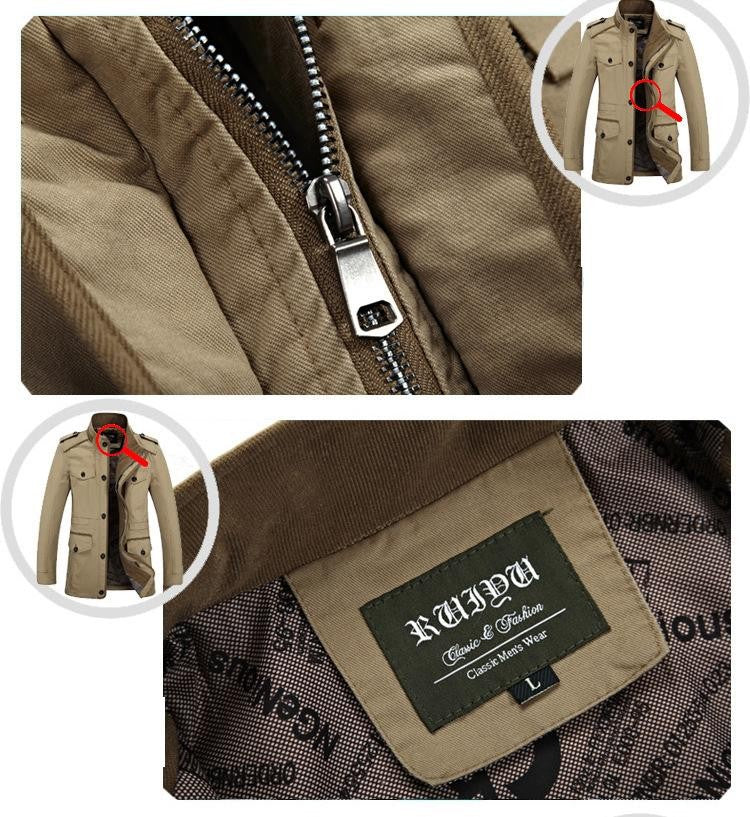 Oversize Men's Jackets Coat Male Trench Coat 5XL 6XL Spring Autumn Solid Cotton Casual Long Jacket Men Clothing Outerwear AF5806