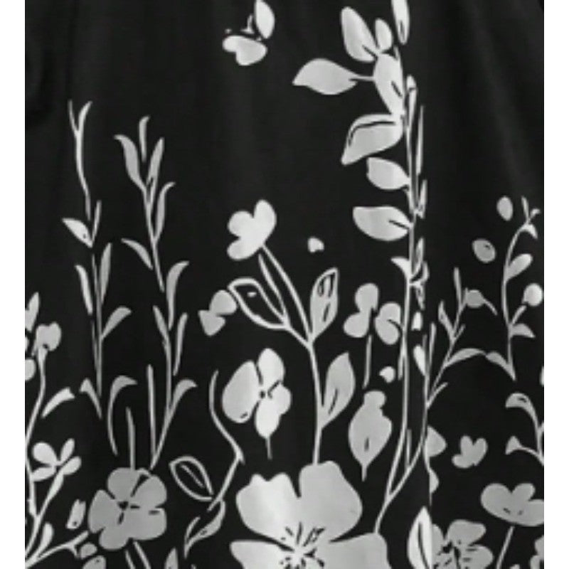 Plus Size 1XL-5XL New Women's High-Waisted Skirt Pants Phone Pocket - Simple Floral Print Casual Shorts ?