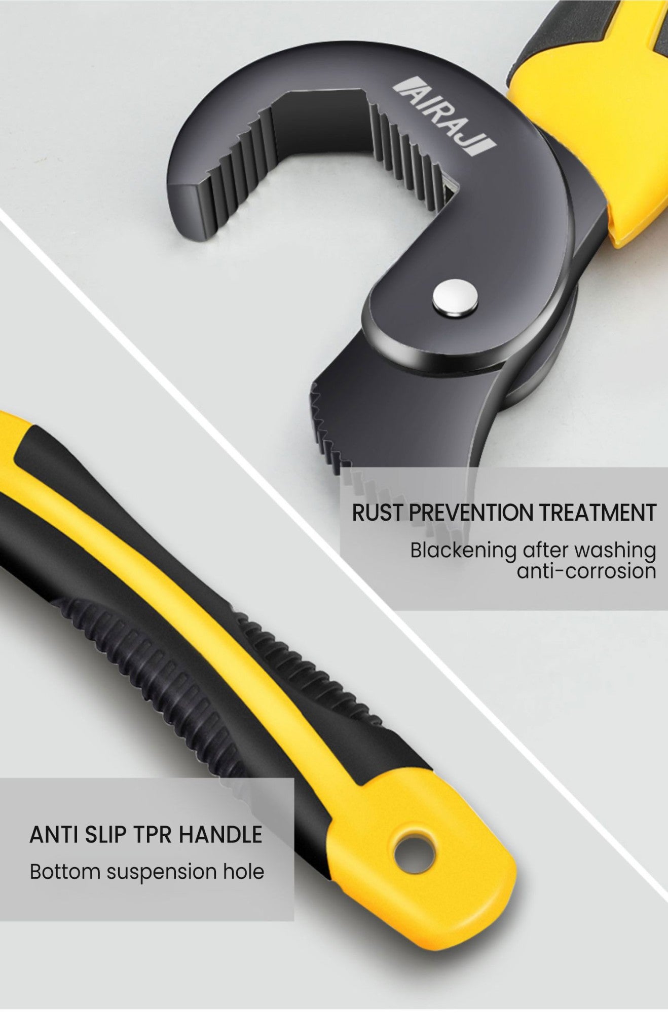 AIRAJ Chave Universal Chave de Abertura Multifuncional Chave de Catraca Ajustável Ferramentas Manuais de Reparo