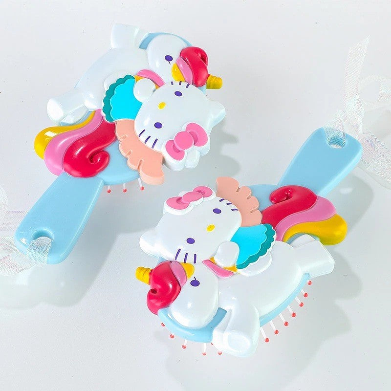 Pentes de Princesas da Disney para Meninas Frozen Elsa Branca de Neve Ariel Bela Escovas de Cabelo Cuidados com o Cabelo do Bebê Pentes de Almofada de Ar Presentes