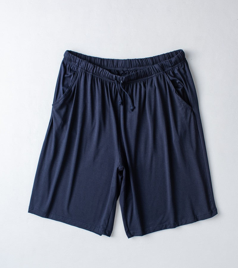 Modal Cotton Pajamas Suit Summer Men's Thin Loose Short-sleeved Shorts Nightwear Male Soft Breathable Homewear Sports Loungewear
