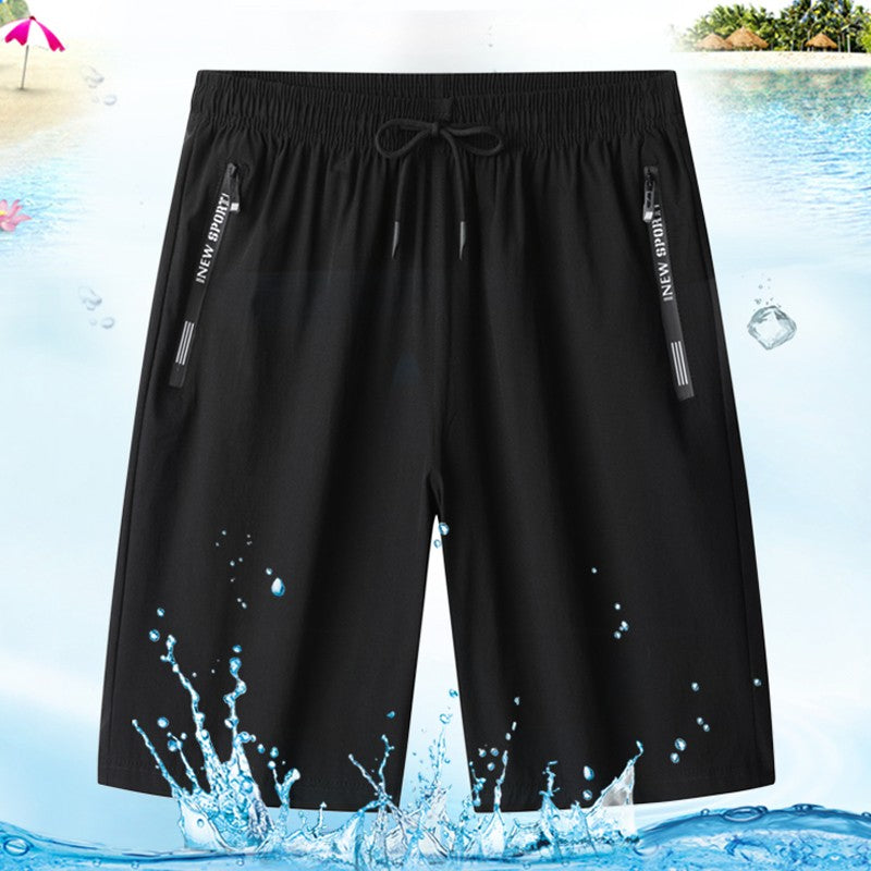 Summer New Men's Shorts Gym Fitness Quick Dry Running Sports Board Shorts Men Classic Joggers Bottom Black Short Pants Man M-4XL