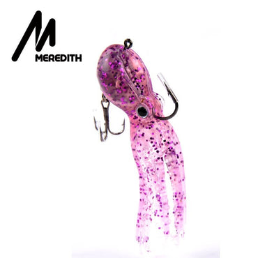 Isca de Pesca MEREDITH com Contrapeso Embutido 23g 9cm Cauda Longa Polvo Macio Isca Artificial de Silicone Macia