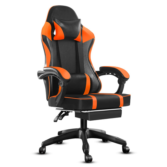 Computer Gaming Chairs for Adults, Ergonomic Computer Chair Office Desk Chair with Wheels, Adjustable Lumbar Support Big and Tal