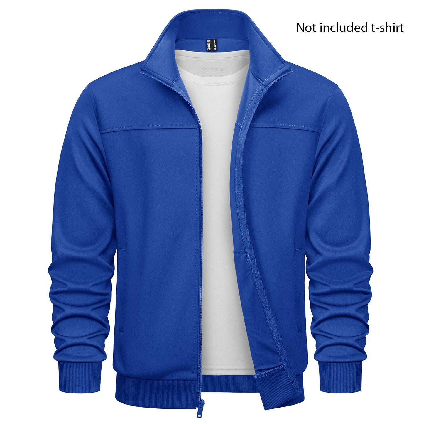 TACVASEN Spring Autumn Track Jackets Mens Lightweight Full Zip Sports Jacket Running Athletic Jackets Workout Fitness Outwear