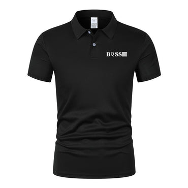 Men's Polo Shirt Printed Summer Collar Stripe Men's Short Sleeve Casual Breathable Lightweight Luxury Cool T-shirt