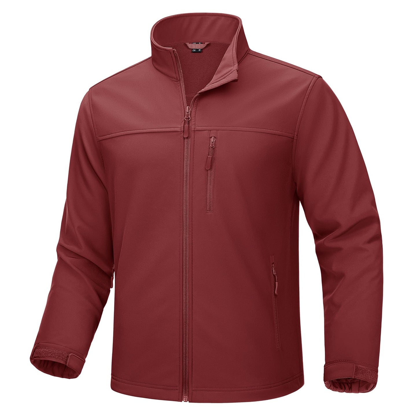 TACVASEN Waterproof Softshell Jackets Mens Winter Fleece Lined Work Jackets Zipper Pocket Outdoor Jacket Male Windbreaker