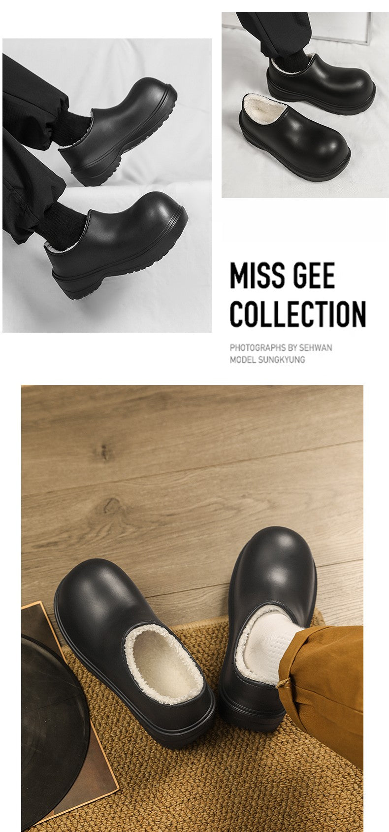 EVA new slip-on chef shoes men and women general casual big head shoes lightweight thick soles all wear rain shoes