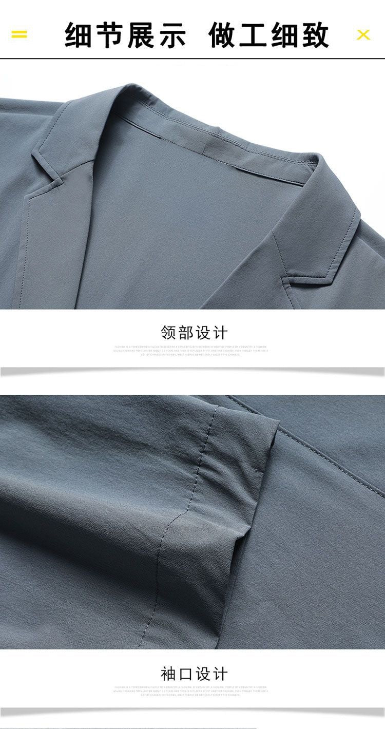 New Summer Man Thin Breathable Blazers Jackets Solid Business Casual Suits Coats Male Slim Elastic Blazers Jackets Clothing 4XL