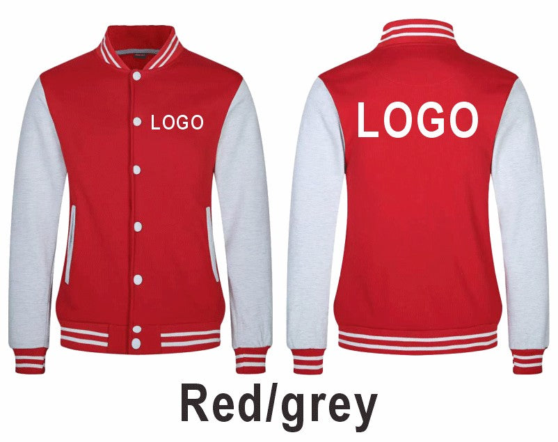 High Quality Baseball Uniforms Warm Jacket All-match Plus Velvet Jacket Custom Printing Embroidery LOGO Costume Varsity Jacket