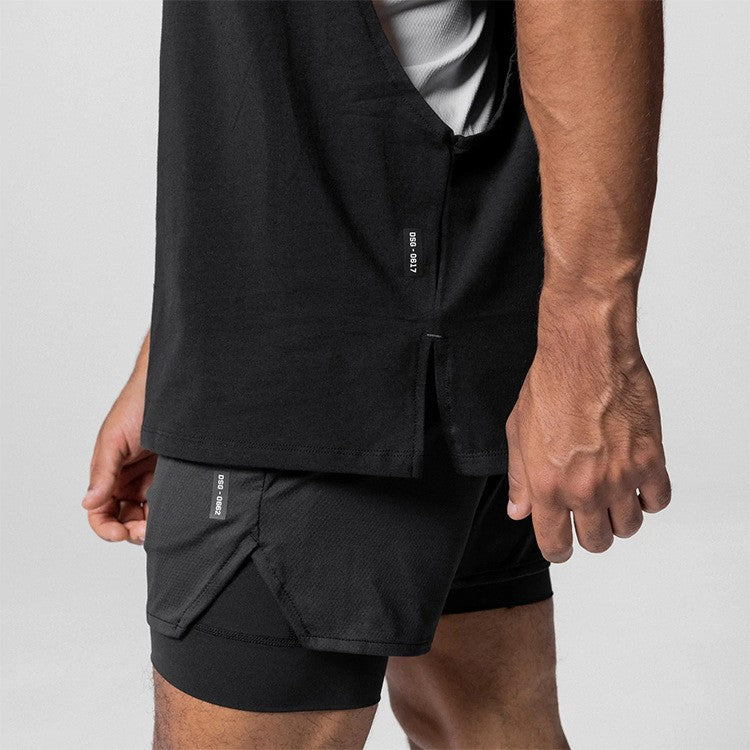 Men's Summer Cotton Casual Tank Top Gym Fitness Clothing Sleeveless Shirt Bodybuilding Running Singlet Undershirt Workout Vest