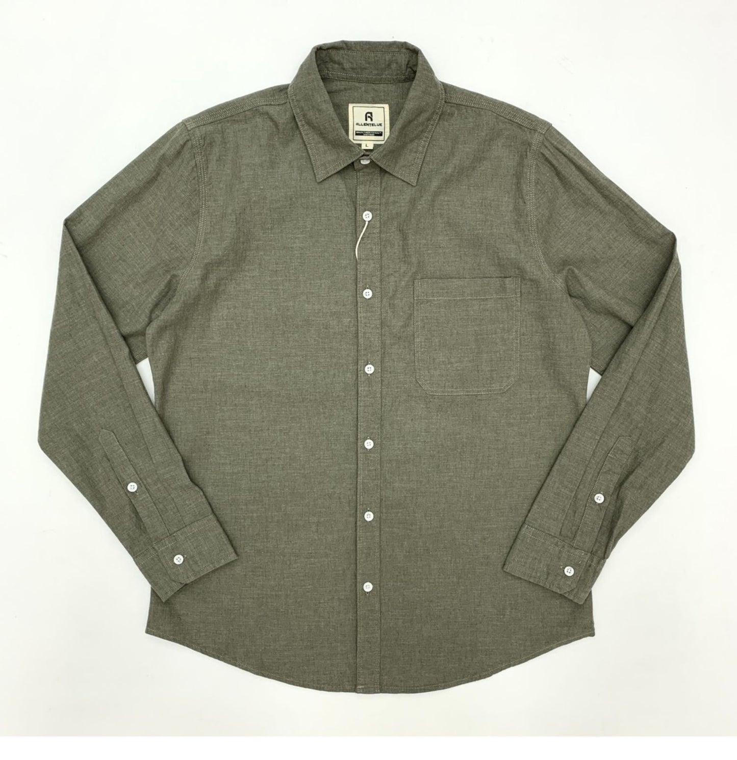 Sold Color Mens Cotton Linen Shirts Harajuku Casual Simple Comfortable Long Sleeve Loose Buttons Blouses Shirt With Chest Pocket
