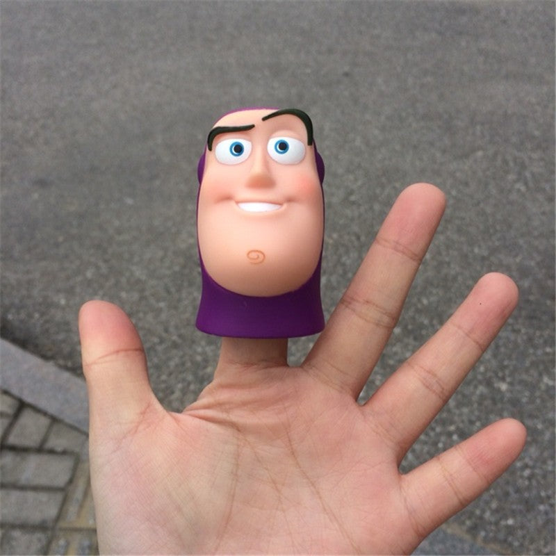 Toy Story Buzz Lightyear Cabeça Boneco de Ação Brinquedo Fofo Buzz Lightyear Expressão Engraçada Brinquedo de Dedo Presente de Aniversário para Crianças