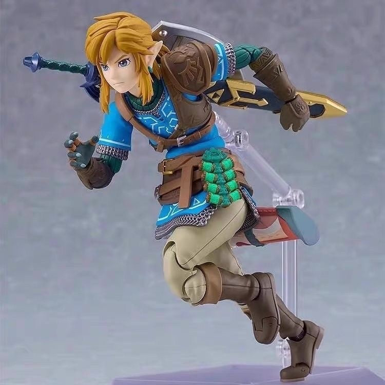 Boneco Articulado The Legend Of Zelda Tears Of The Kingdom Figma 626 Link Figures Breath Of The Wild Anime Figure Coleção Presente